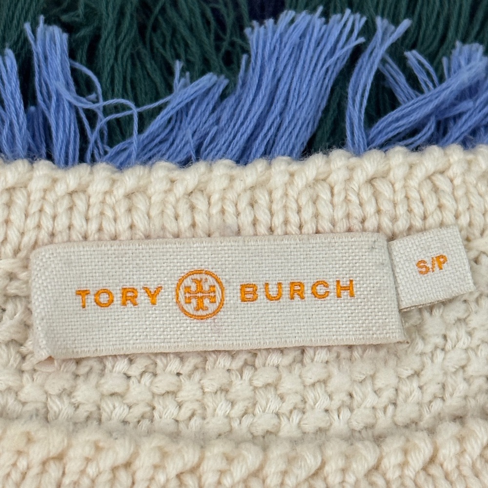 Tory Burch Kingston fringe shoulder sweater - Picture 5 of 6